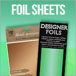 Glimmer Foil - Satin Pastels Variety and Opaque Black & White Pack - 6  Rolls of hot foil