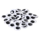 CousinDIY Paste-On Wiggle Eyes 25mm 34/Pkg Black