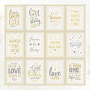 Little Birdie Cardstock 12"x 12" 12/Pkg - Amor Mio