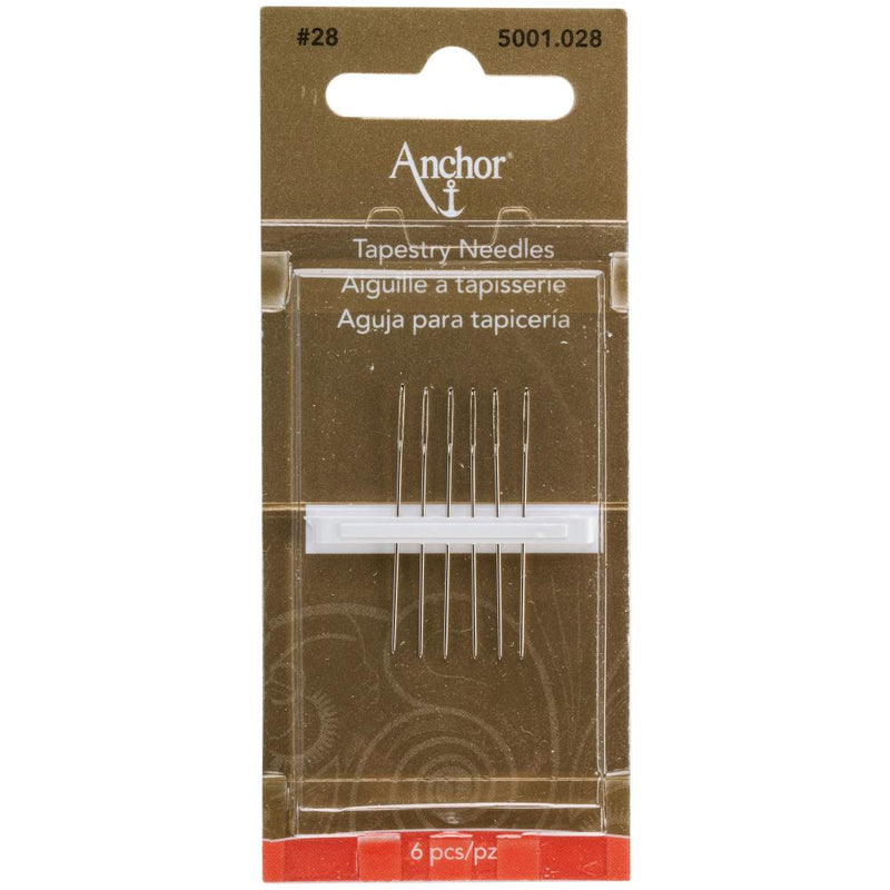 Anchor Tapestry Hand Needles 6 pack  - Size 28