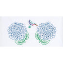 Jack Dempsey Stamped Pillowcases with White Perle Edge 2 pack Hydrangeas*