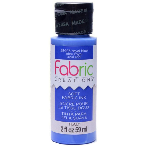 Plaid Fabric Creations Soft Fabric Ink 2oz. - Royal Blue