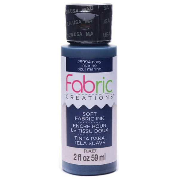Plaid Fabric Creations Soft Fabric Ink 2oz. - Navy*