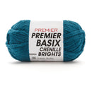 Premier Basix Chenille Brights Yarn - Teal Blue