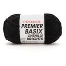 Premier Basix Chenille Brights Yarn - Black