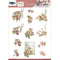 Find It Trading Precious Marieke Punchout Sheet Pansies And Brushes, Painted Pansies