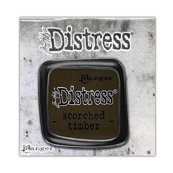 Tim Holtz Distress Enamel Collector Pin - Scorched Timber*