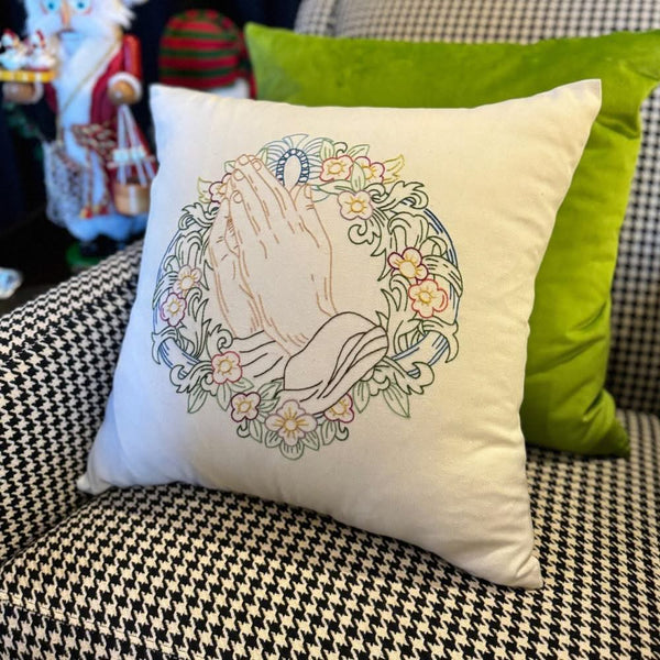 Aunt Martha's - Grain Sack Pillow Cover - 100% Cotton Twill Natural Plain*