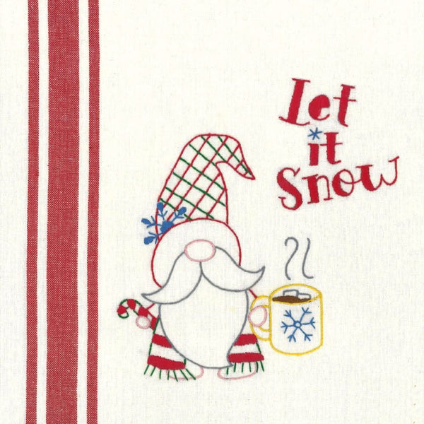 Aunt Martha's - Hand Embroidery Iron-On Transfer Pattern Gnome Of The Month*