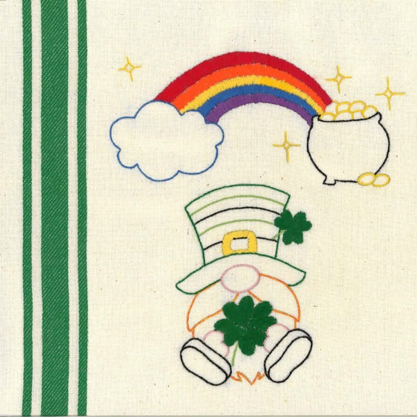 Aunt Martha's - Hand Embroidery Iron-On Transfer Pattern Gnome Of The Month*