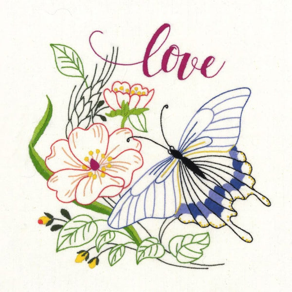 Aunt Martha's - Hand Embroidery Iron-On Transfer Pattern - 3 Sizes Love*