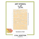 Lisa Horton Crafts Layering Stencils Sandstone Wall*
