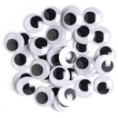 CousinDIY Paste-On Wiggle Eyes 25mm 34/Pkg Black