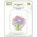 Lisa Horton Crafts Layering Stencils And Die Arty Daisy