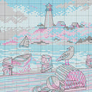 Dimensions Gold Petite Counted Cross Stitch Kit 7"X5" Dockside (18 Count)