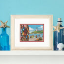 Dimensions Gold Petite Counted Cross Stitch Kit 7"X5" Dockside (18 Count)