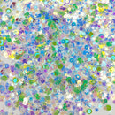 Dress My Craft Sequins 8gms Shining Swan Green Mix