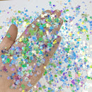 Dress My Craft Sequins 8gms Shining Swan Green Mix