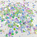 Dress My Craft Sequins 8gms Shining Swan Green Mix