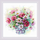 RIOLIS Counted Cross Stitch Kit 11.75"X11.75" Watercolour Cosmos