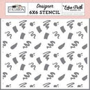 Echo Park Fashion Stencil 6"X6" Stylish Splotches