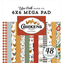 Echo Park Chickens Cardmakers 6X6 Mega Pad Chickens