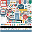 Echo Park Vroom! Cardstock Stickers 12"X12" Elements