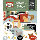 Echo Park Chickens Ephemera Chickens, Frames & Tags