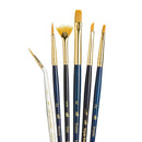 Princeton Real Value Golden Taklon Short Handle Brush Set 6/Pkg