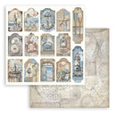 Stamperia Scrapbooking Pad 12"x 12" 10/Pkg - Silent Sea