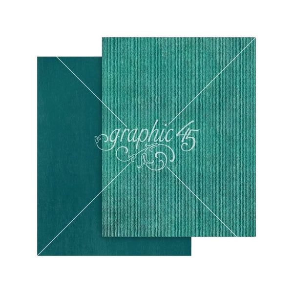 Graphic 45 Patterns & Solids Collection Pack 8.5"x 11" - Seas The Day^