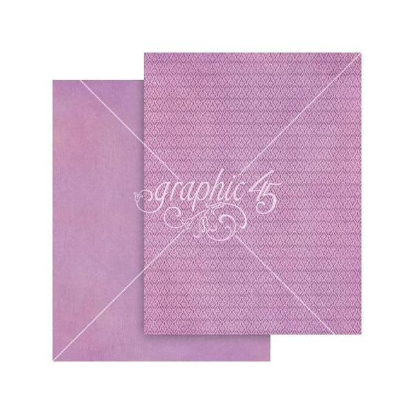 Graphic 45 Patterns & Solids Collection Pack 8.5"x 11" - Fairy Boutique