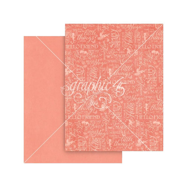 Graphic 45 Patterns & Solids Collection Pack 8.5"x 11" - Fairy Boutique