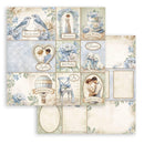 Stamperia Backgrounds Double-Sided Paper Pad 8"x 8" 10/Pkg - Timeless