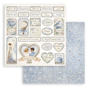 Stamperia Backgrounds Double-Sided Paper Pad 8"x 8" 10/Pkg - Timeless
