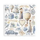 Stamperia Backgrounds Double-Sided Paper Pad 8"x 8" 10/Pkg - Timeless