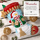 Bucilla Felt Stocking Applique Kit 18" Long Jolly Gingerbread Snowman