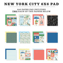 Carta Bella Double-Sided Paper Pad 6"X6" New York City