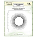 Lisa Horton Crafts Layering Stencil 6"X6" Bricked Window