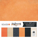 Halloween-themed paper pack with orange and black patterns, featuring the brand 'Photo Play'.
