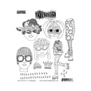 Dyan Reaveley's Dylusions Cling Stamp Collections 8.5"x 7" - Dinky Dolls Set