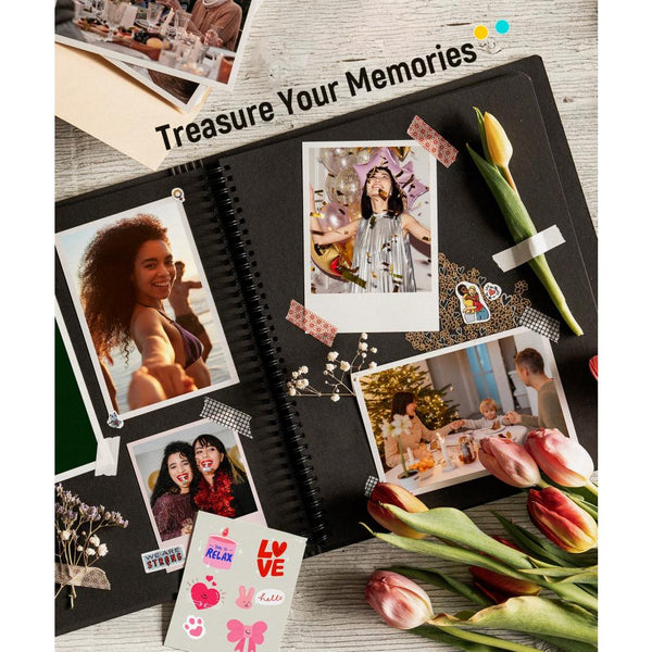 Liene Photo Sticker Cutter Photo Paper 4"x 6" W/Ink Cartridge 72 Sheets