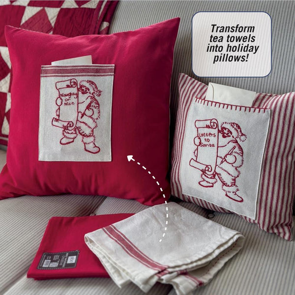 Jolly Santa Stick 'N Stitch Embroidery Pattern Collection - Believe