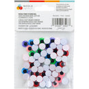 CousinDIY Paste-On Wiggle Eyes 10mm 50/Pkg Multi-Colored