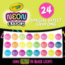 Crayola Crayons Neon 24/Pkg