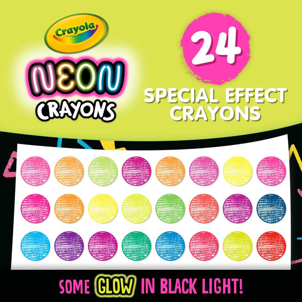 Crayola Crayons Neon 24/Pkg