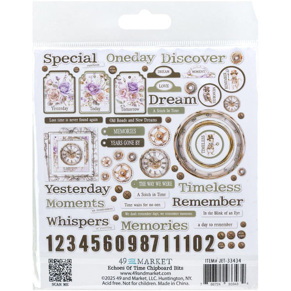 49 And Market Chipboard Set Bits, Echoes Of Time