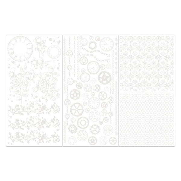 49 And Market Rub-On Transfer Set 6"X12" Irresistible Times, Echoes Of Time