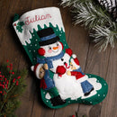 Bucilla Felt Stocking Applique Kit 18" Long Wintertime Buddies