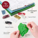 Bucilla Felt Stocking Applique Kit 18" Long Trimming With Tweets